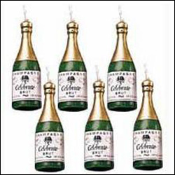 "Champagne Shape Candles - 6 pieces - Click here to View more details about this Product